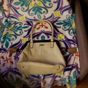 Kate spade Leather Cream,Black and Tan Bag